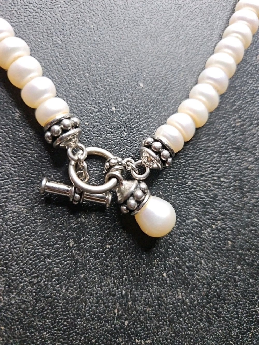 Honora Rondelle Pearl & Sterling Silver Toggle Necklace & Bypass Bracelet Set - Picture 11 of 15